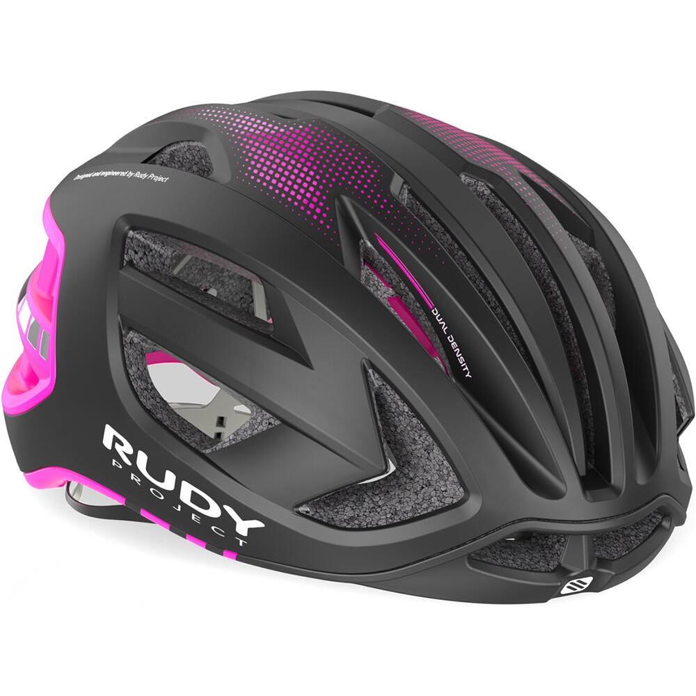 Rudy Project casco bicicleta EGOS Carbon Red Comet Matte Free Pads+Po vista frontal