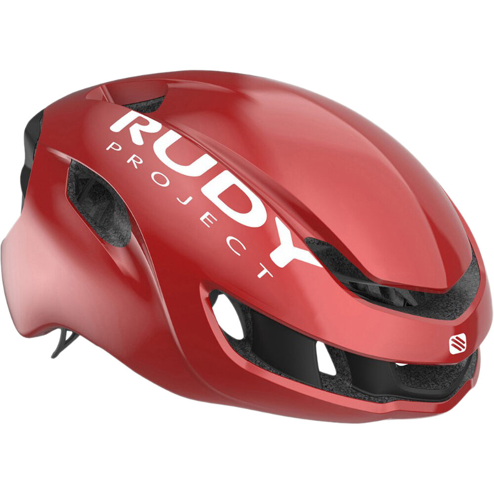 Rudy Project casco bicicleta NYTRON Red Comet Shiny Free Pads+Pouch R vista frontal