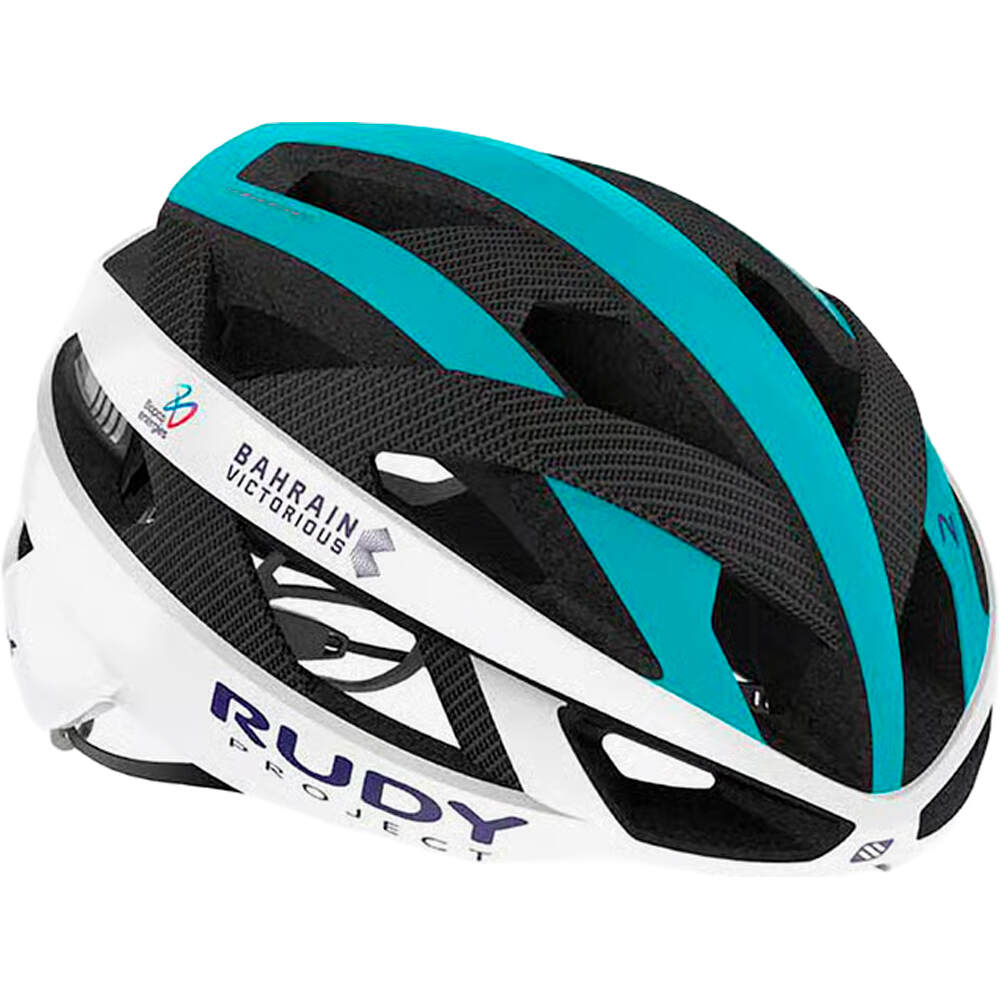 Rudy Project casco bicicleta REBEL Bahrain Victorius 2025 vista frontal