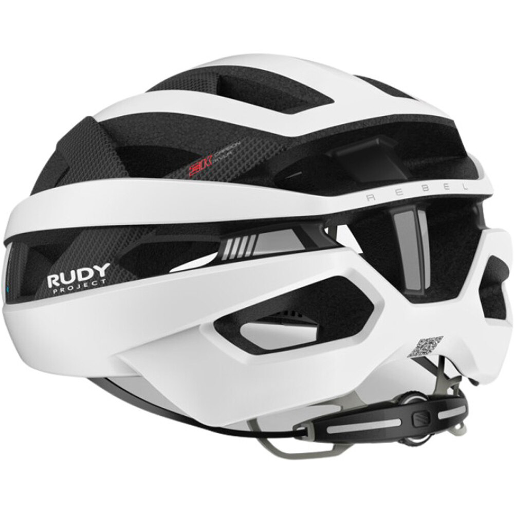 Rudy Project casco bicicleta REBEL Carbon White Matte Free Pads+Pouch 02