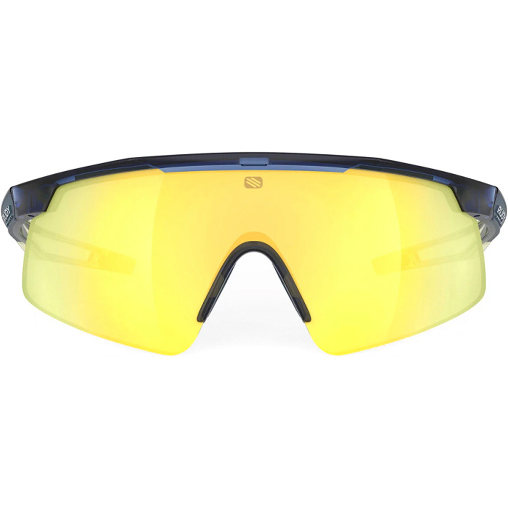 Rudy Project gafas ciclismo TURBOLENCE Crystal Blue Avio Apple Green vista frontal