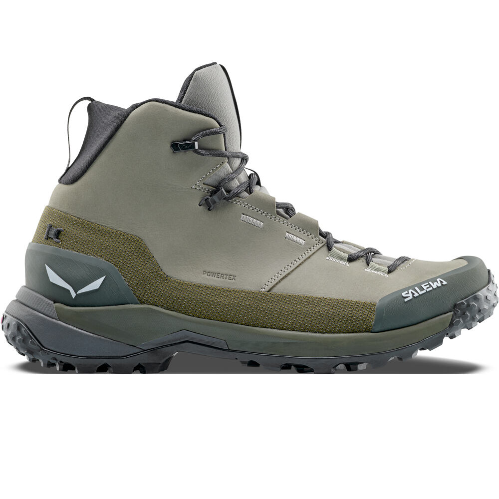 Salewa bota trekking hombre PUEZ LEATHER MID PTX M lateral exterior