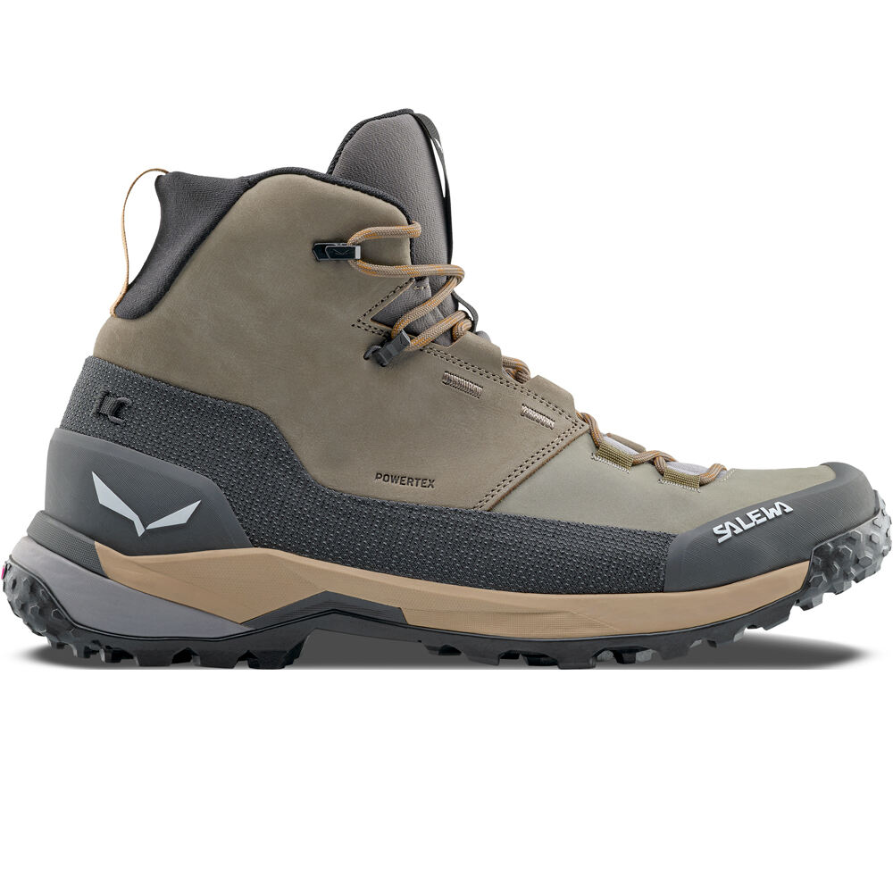 Salewa bota trekking hombre PUEZ LEATHER MID PTX M lateral exterior