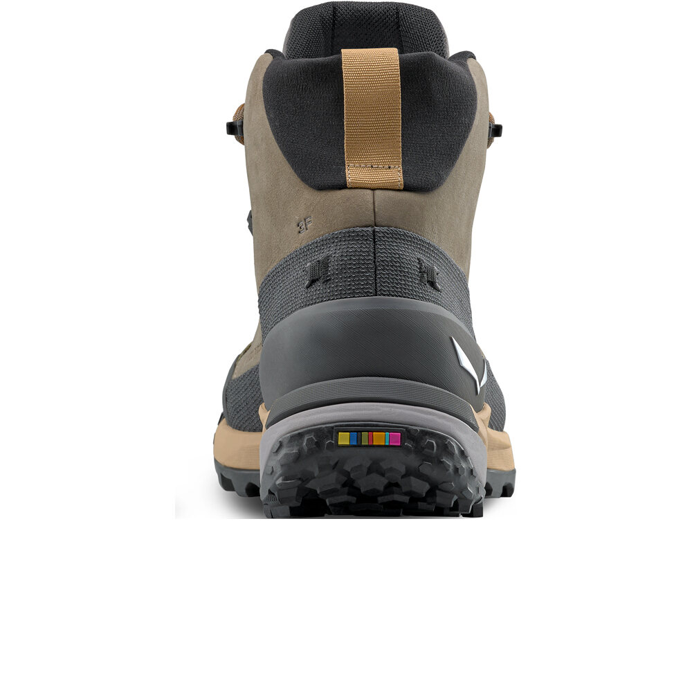 Salewa bota trekking hombre PUEZ LEATHER MID PTX M vista trasera