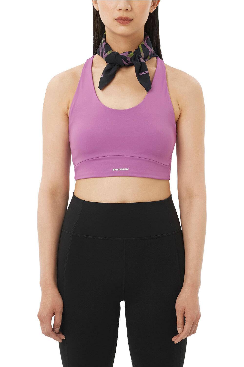 Salomon body running mujer SHKout CORE BRA W vista frontal