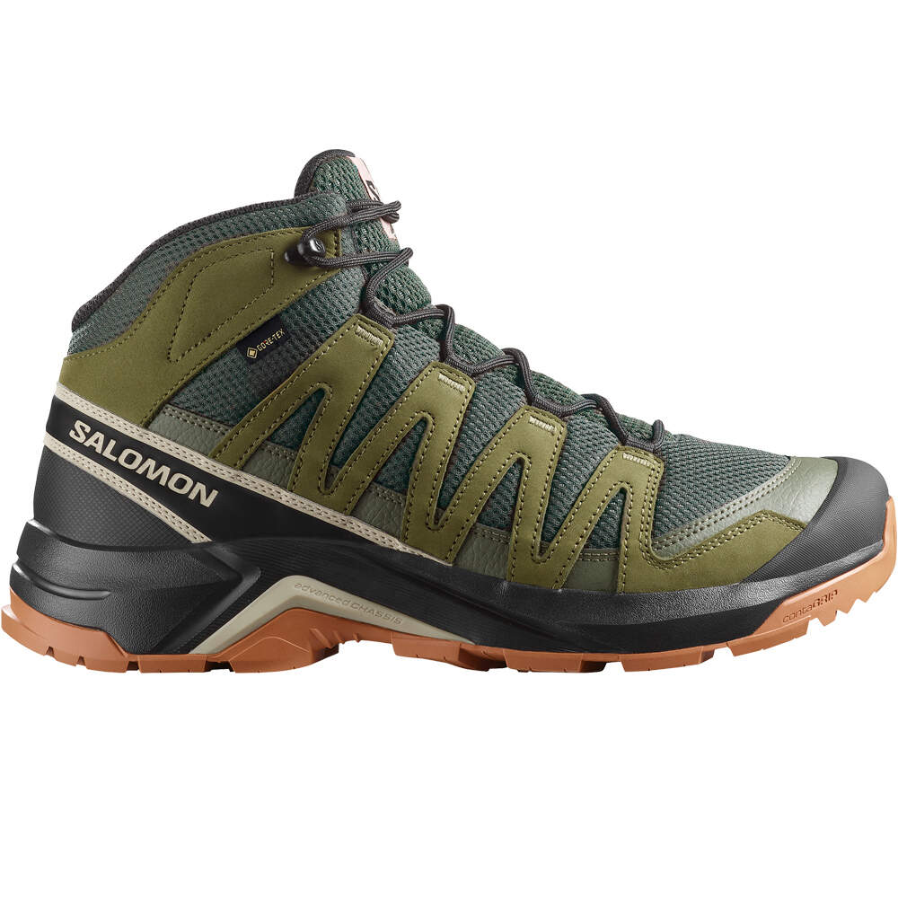 Salomon bota trekking hombre X-ADVENTURE RECON MID GTX lateral exterior