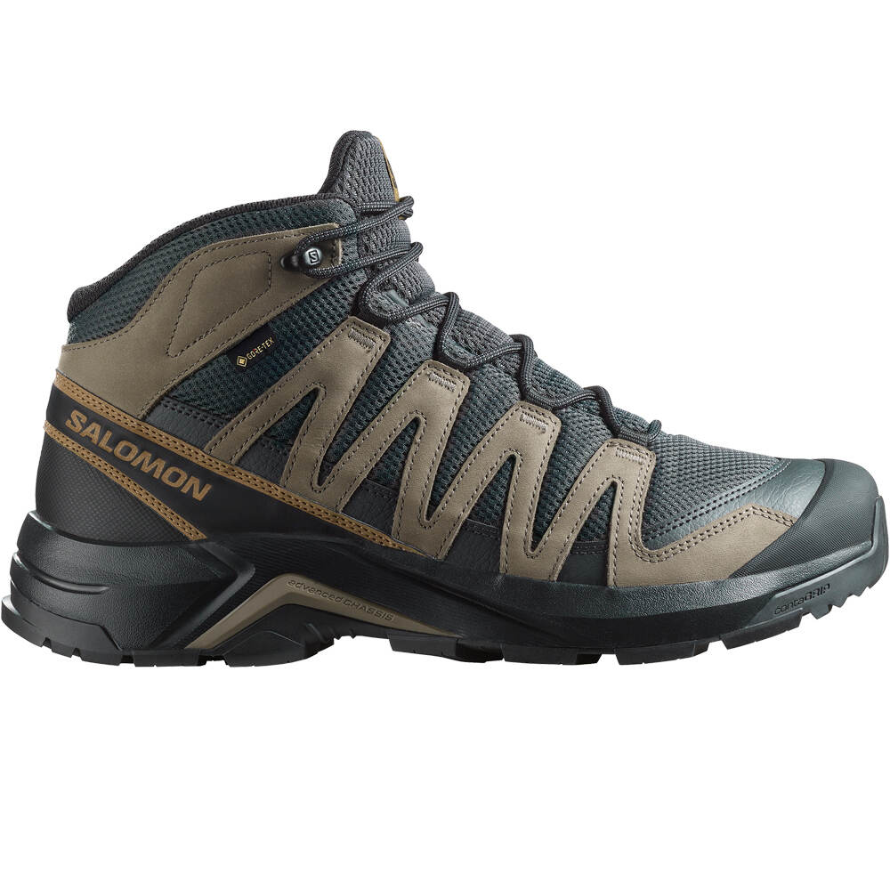 Salomon bota trekking hombre X-ADVENTURE RECON MID GTX lateral exterior