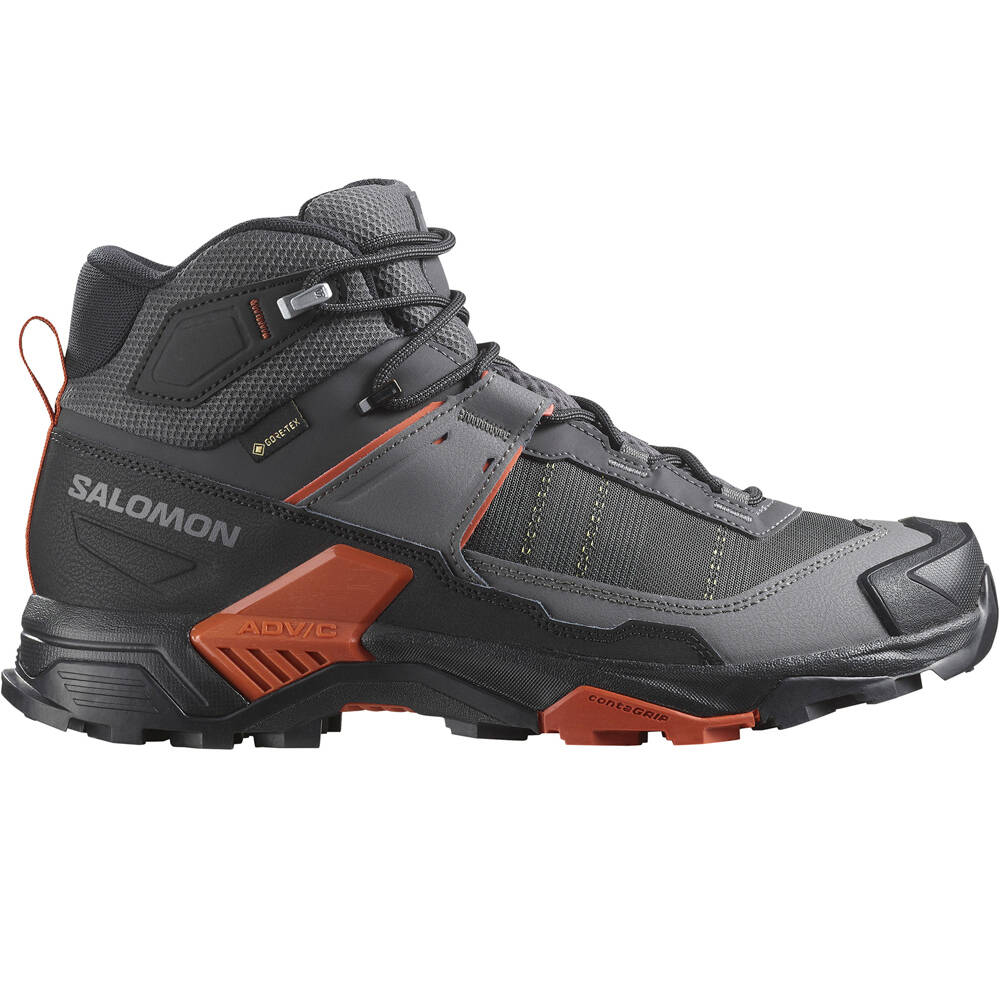 Salomon bota trekking hombre X ULTRA 5 MID GTX lateral exterior