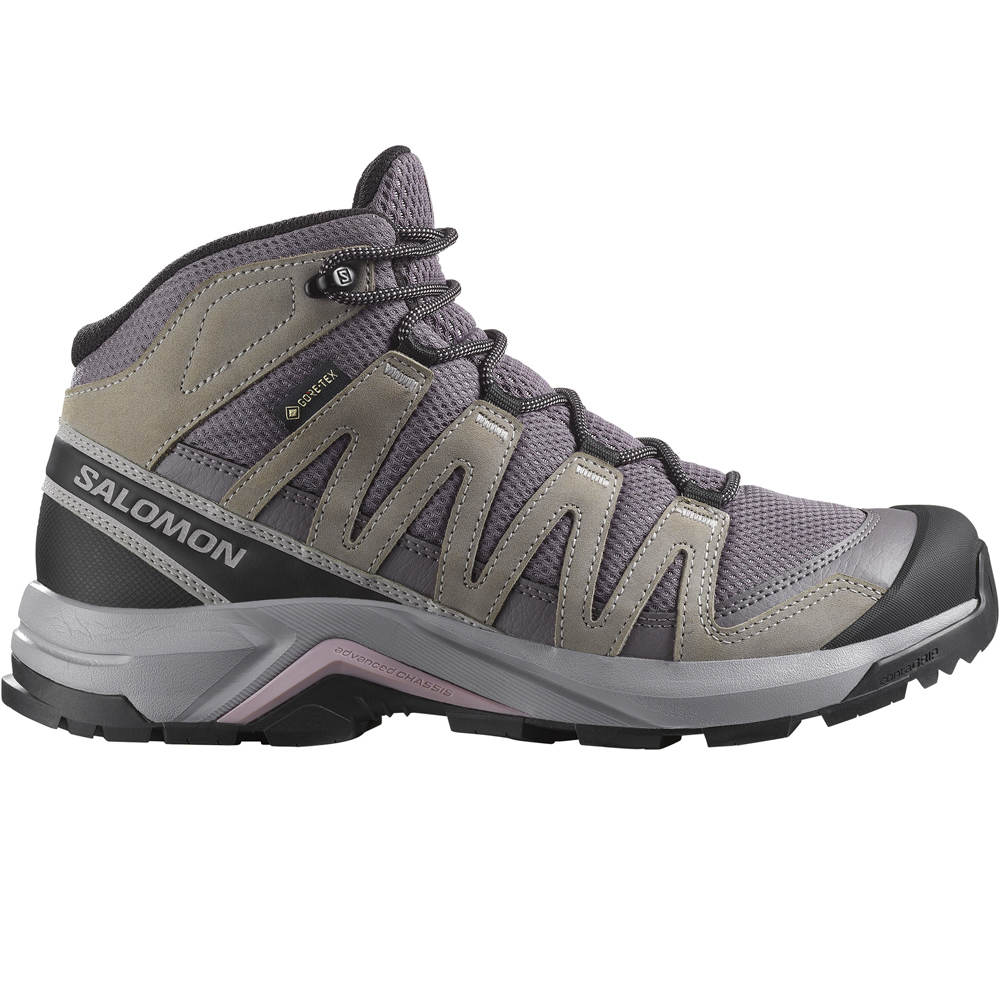 Salomon bota trekking mujer X-ADVENTURE RECON MID GTX W lateral exterior