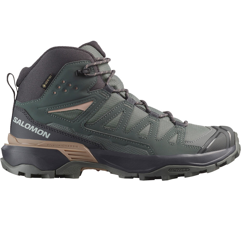 Salomon bota trekking mujer X ULTRA 360 MID GTX W lateral exterior