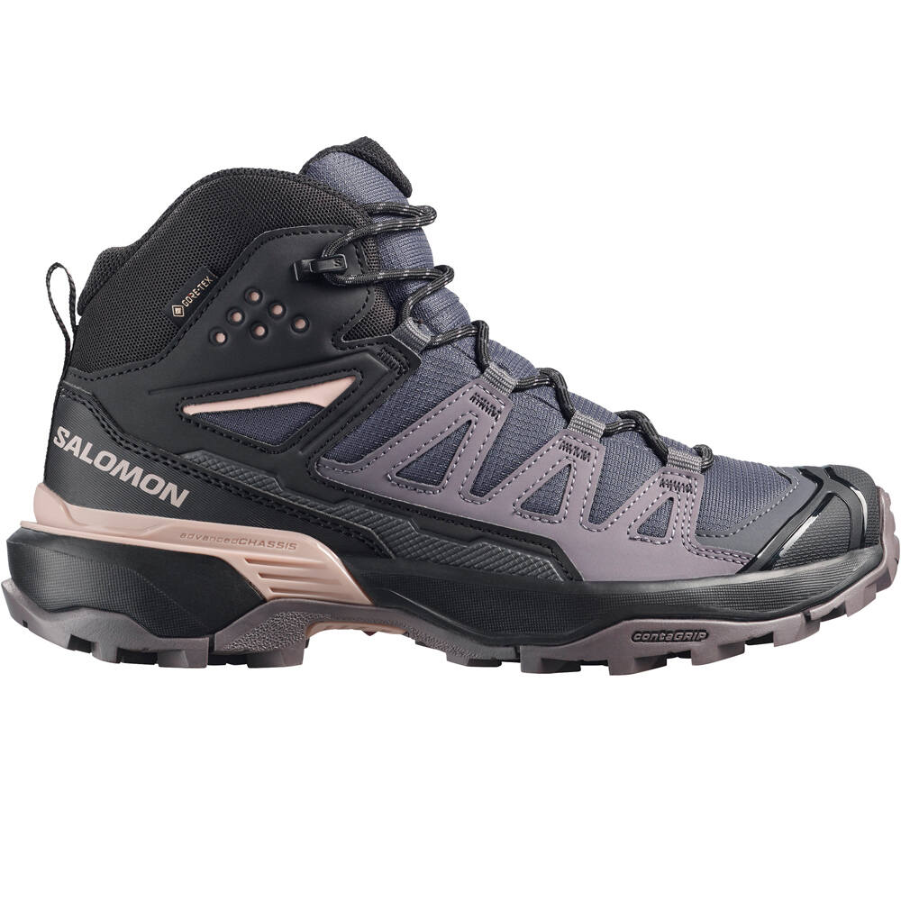 Salomon bota trekking mujer X ULTRA 360 MID GTX W lateral exterior