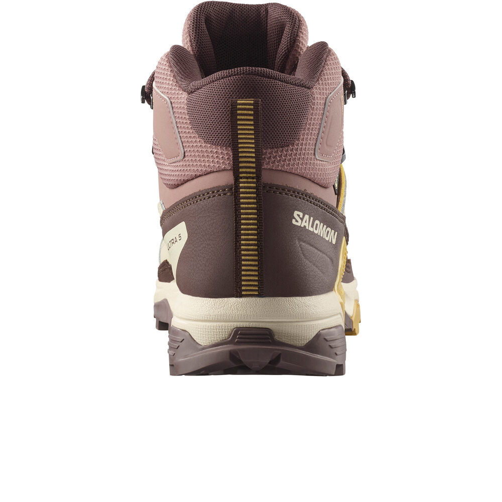 Salomon bota trekking mujer X ULTRA 5 MID GTX W vista trasera