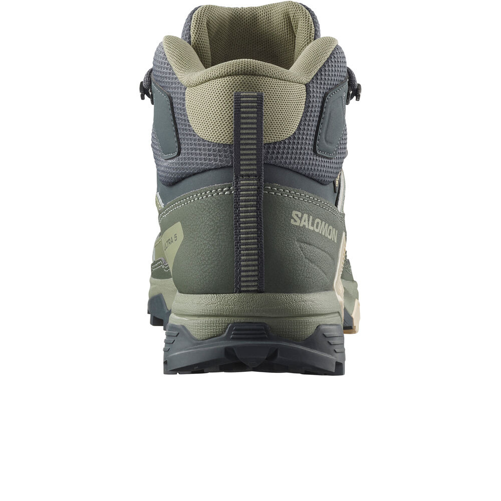 Salomon bota trekking mujer X ULTRA 5 MID GTX W vista trasera
