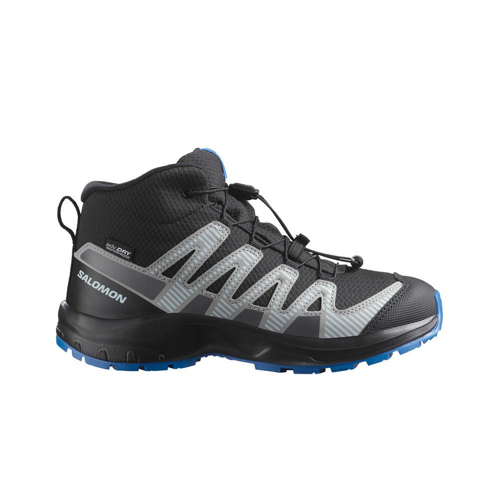 Salomon bota trekking niño XA PRO V8 MID WP J lateral exterior