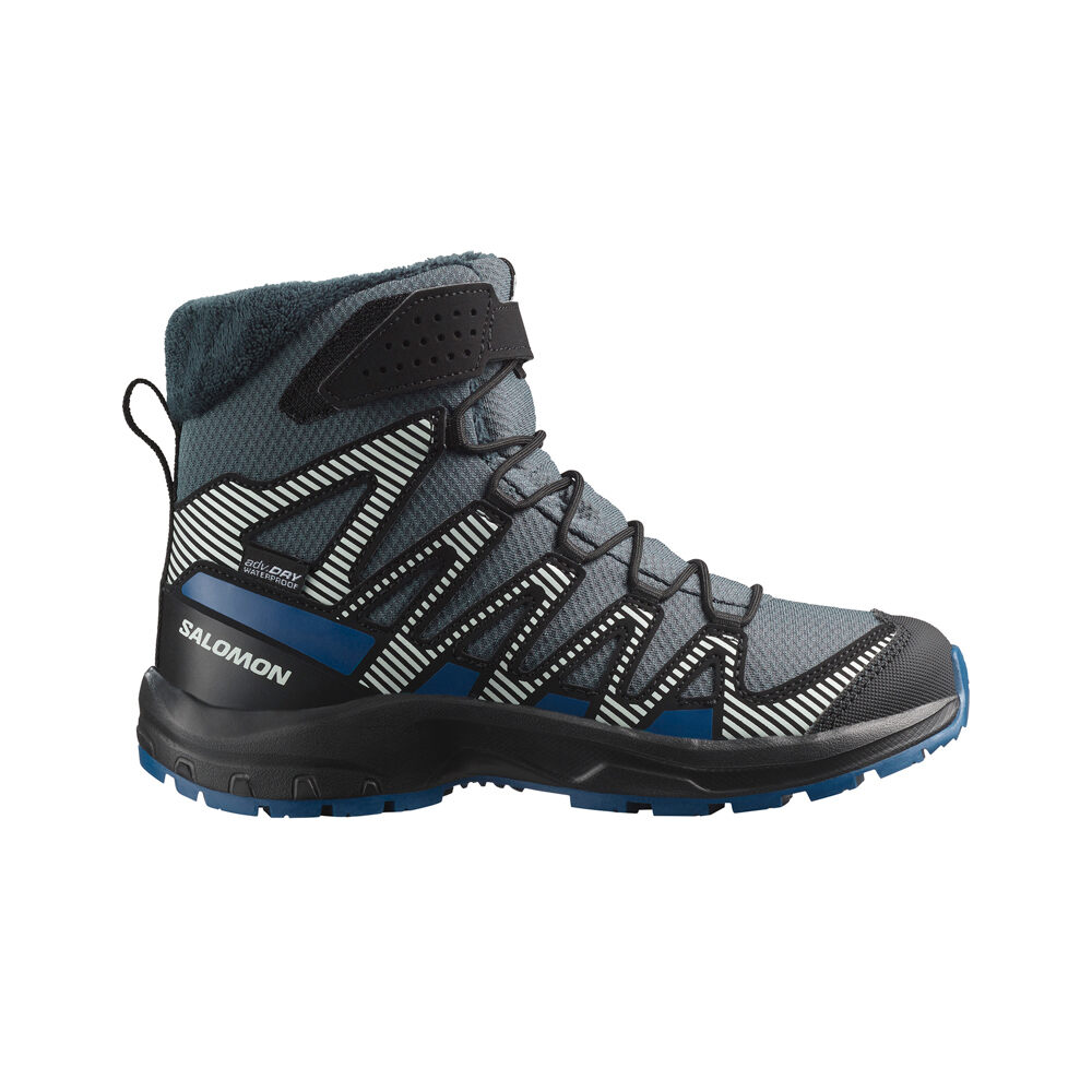 Salomon bota trekking niño XA PRO V8 WINTER WP J lateral exterior