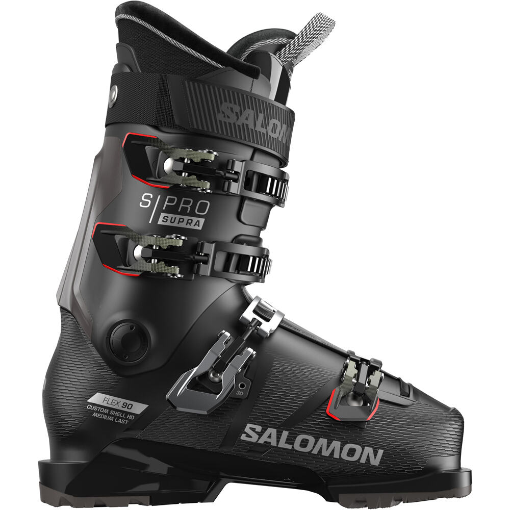 Salomon botas de esquí hombre ALP. BOOTS S/PRO SUPRA 90 GW Black/Slvr lateral exterior