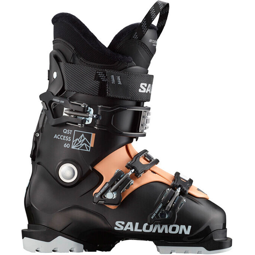 Salomon botas de esquí mujer ALP. BOOTS QST ACCESS 60 W Bk/Beac S/Wht lateral exterior