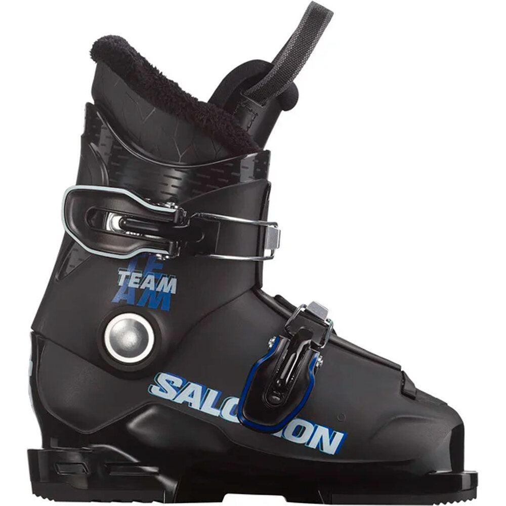Salomon botas de esquí niño ALP. BOOTS TEAM T2 Black/Race Blue/White lateral exterior