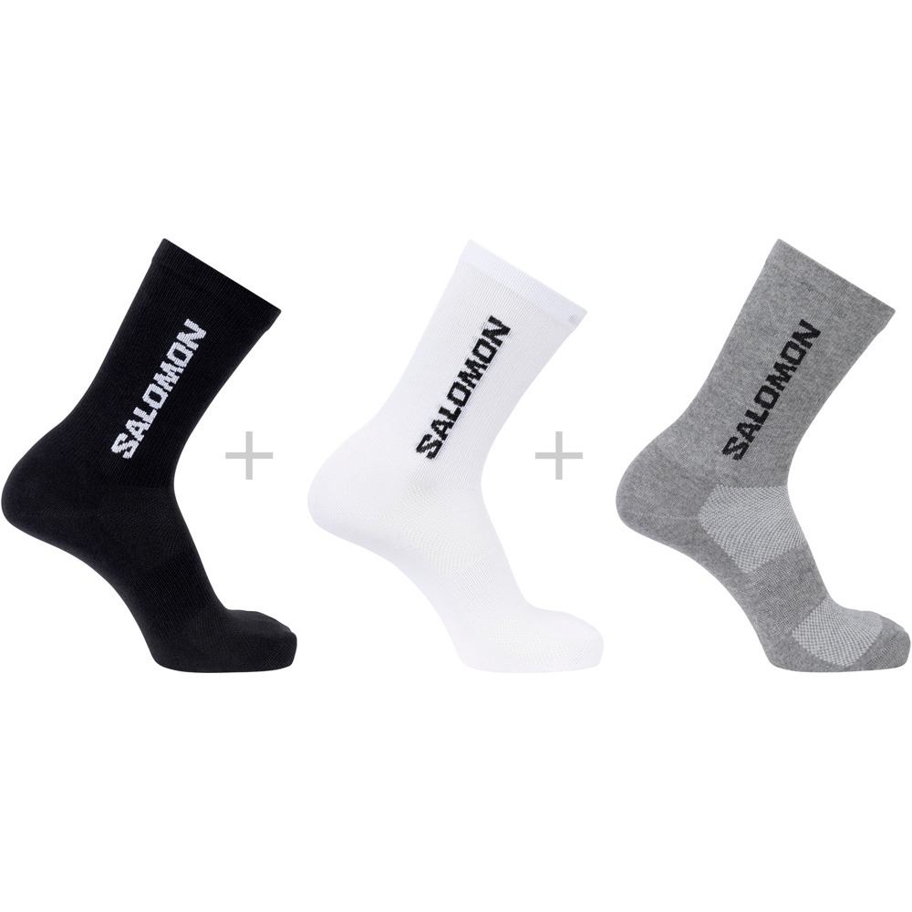 Salomon calcetines montaña EVERYDAY LITE CREW 3-PACK vista frontal