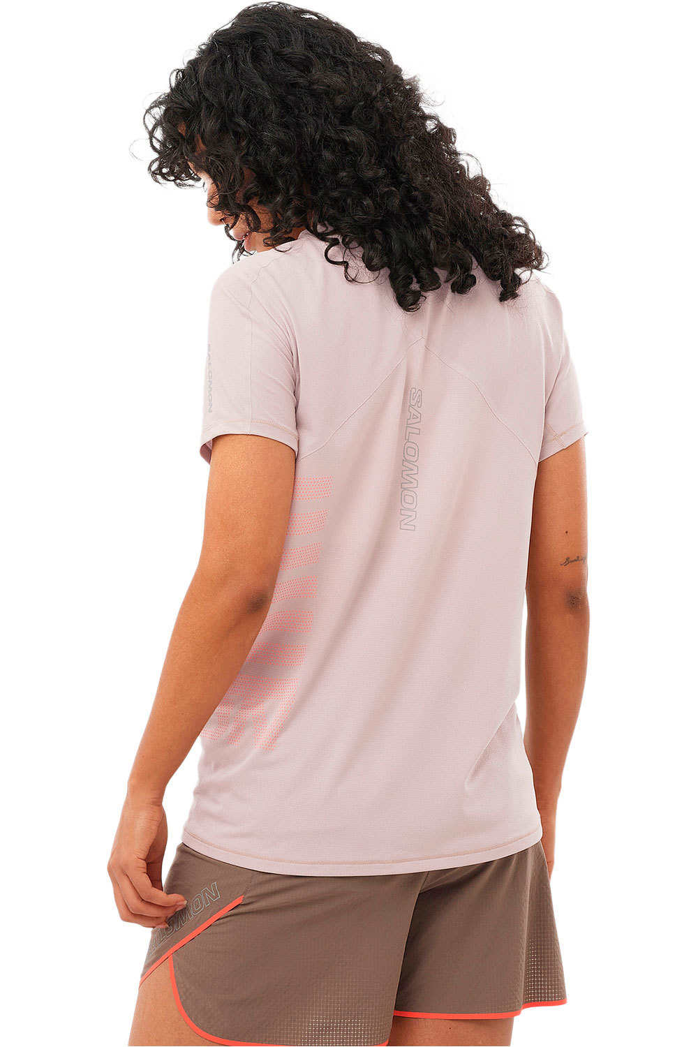 Salomon camiseta entrenamiento manga corta mujer SENSE AERO SS TEE GFX W vista trasera