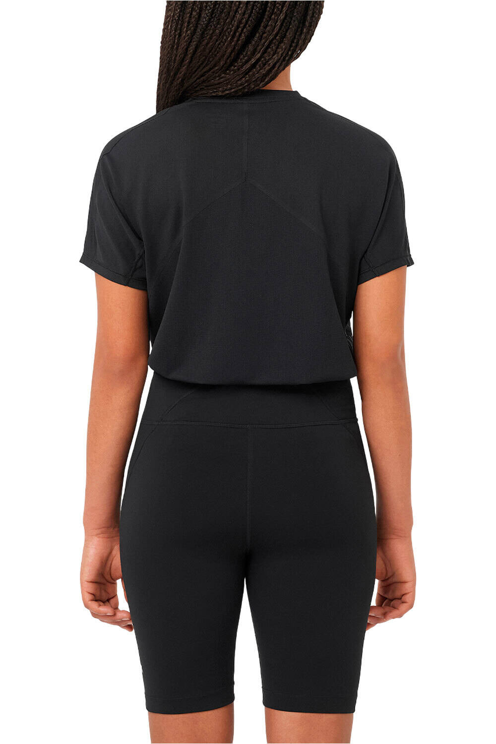 Salomon camiseta entrenamiento manga corta mujer SENSE AERO SS TEE GFX W vista trasera