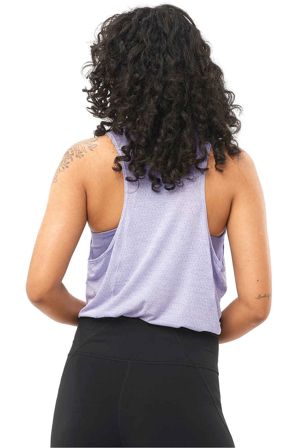 Salomon camiseta entrenamiento manga corta mujer SHKout AIR TANK W vista trasera