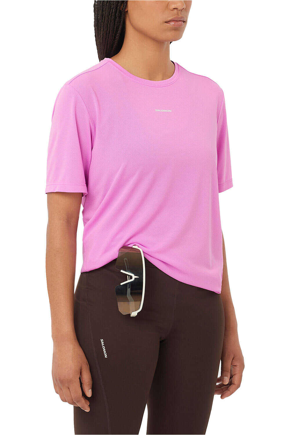 Salomon camiseta entrenamiento manga corta mujer SHKout CORE SS TEE W vista frontal