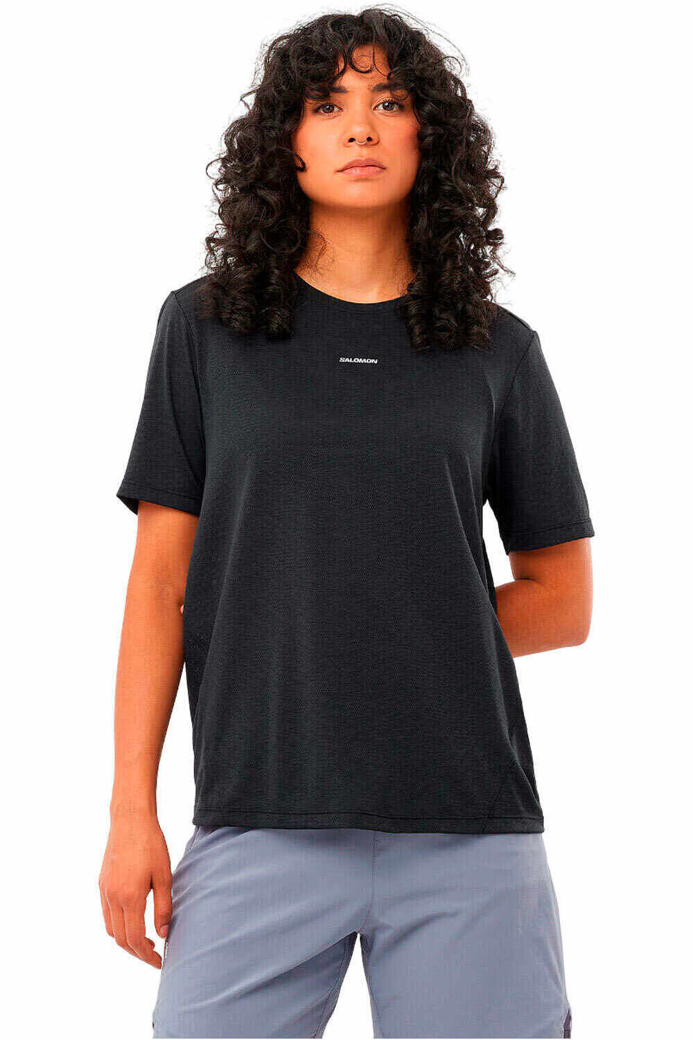 Salomon camiseta entrenamiento manga corta mujer SHKout CORE SS TEE W vista frontal