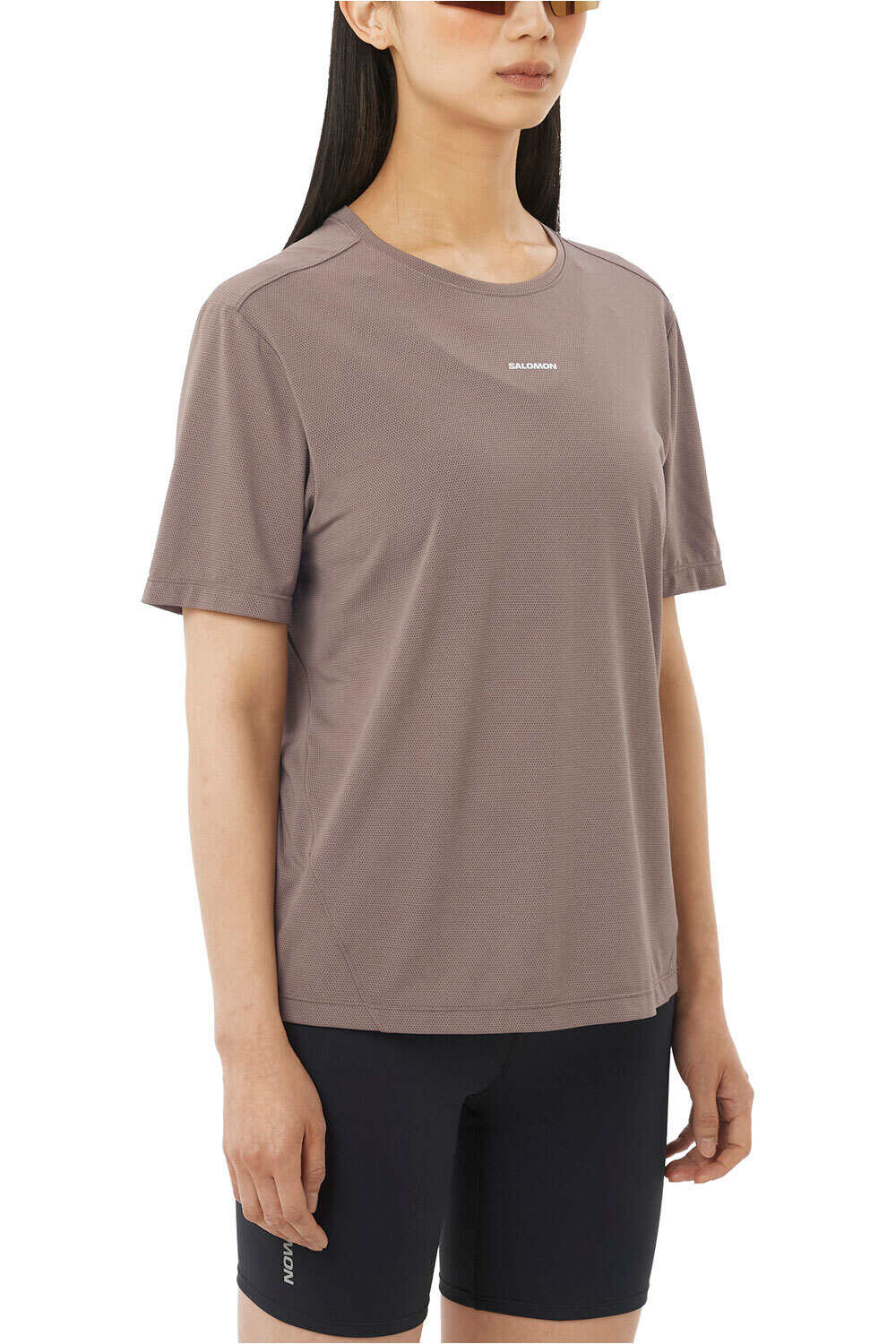 Salomon camiseta entrenamiento manga corta mujer SHKout CORE SS TEE W vista frontal