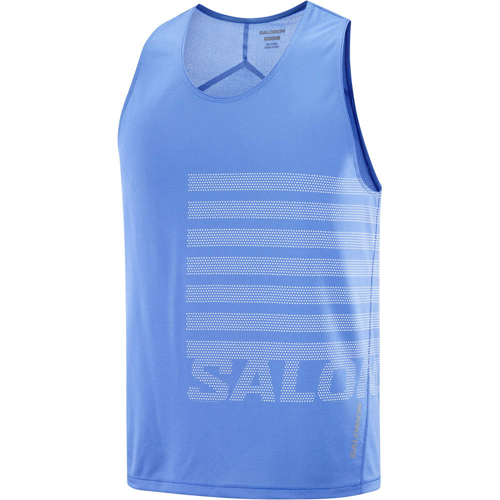 Salomon camiseta entrenamiento tirantes hombre SENSE AERO SINGLET GFX M 03