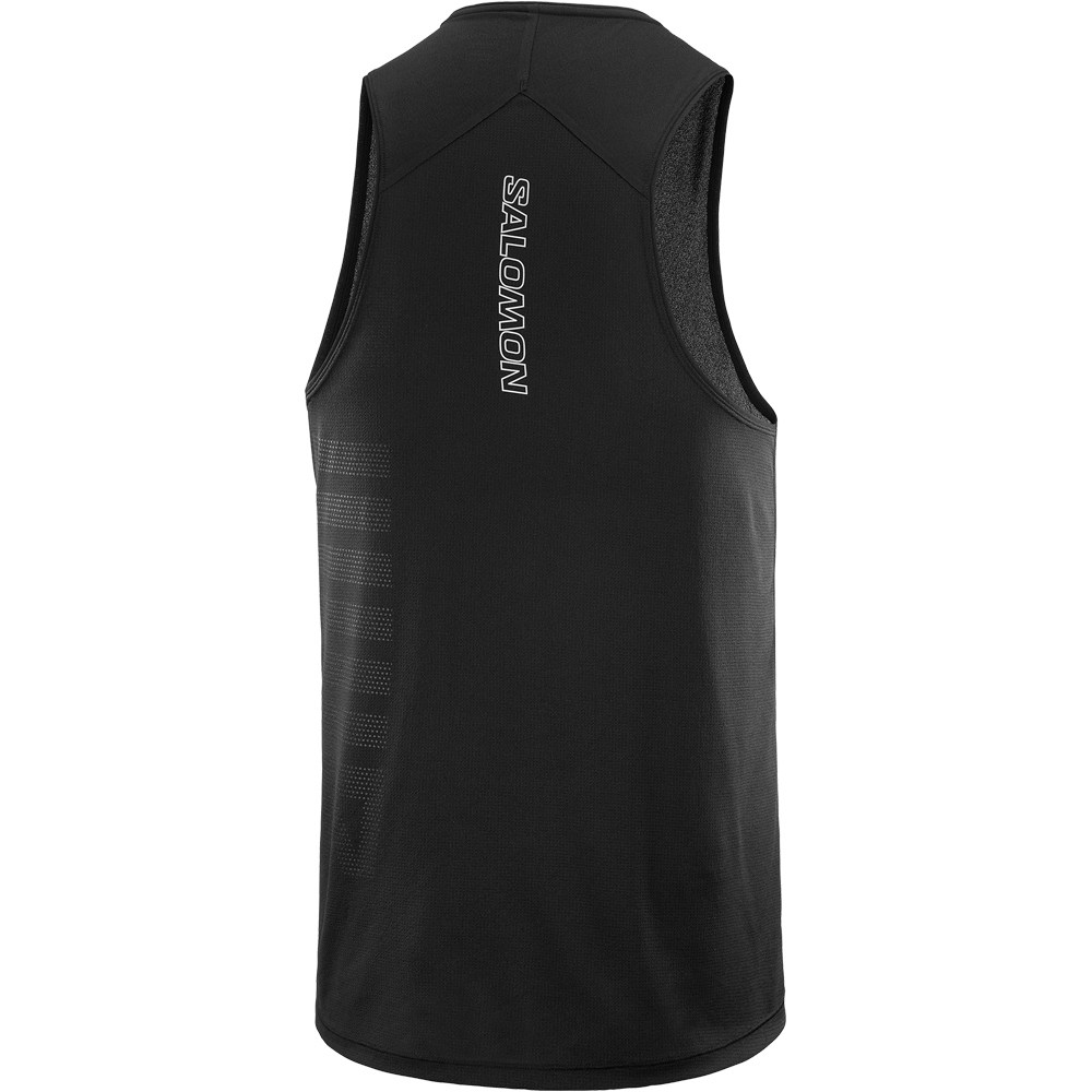 Salomon camiseta entrenamiento tirantes hombre SENSE AERO SINGLET GFX M 04