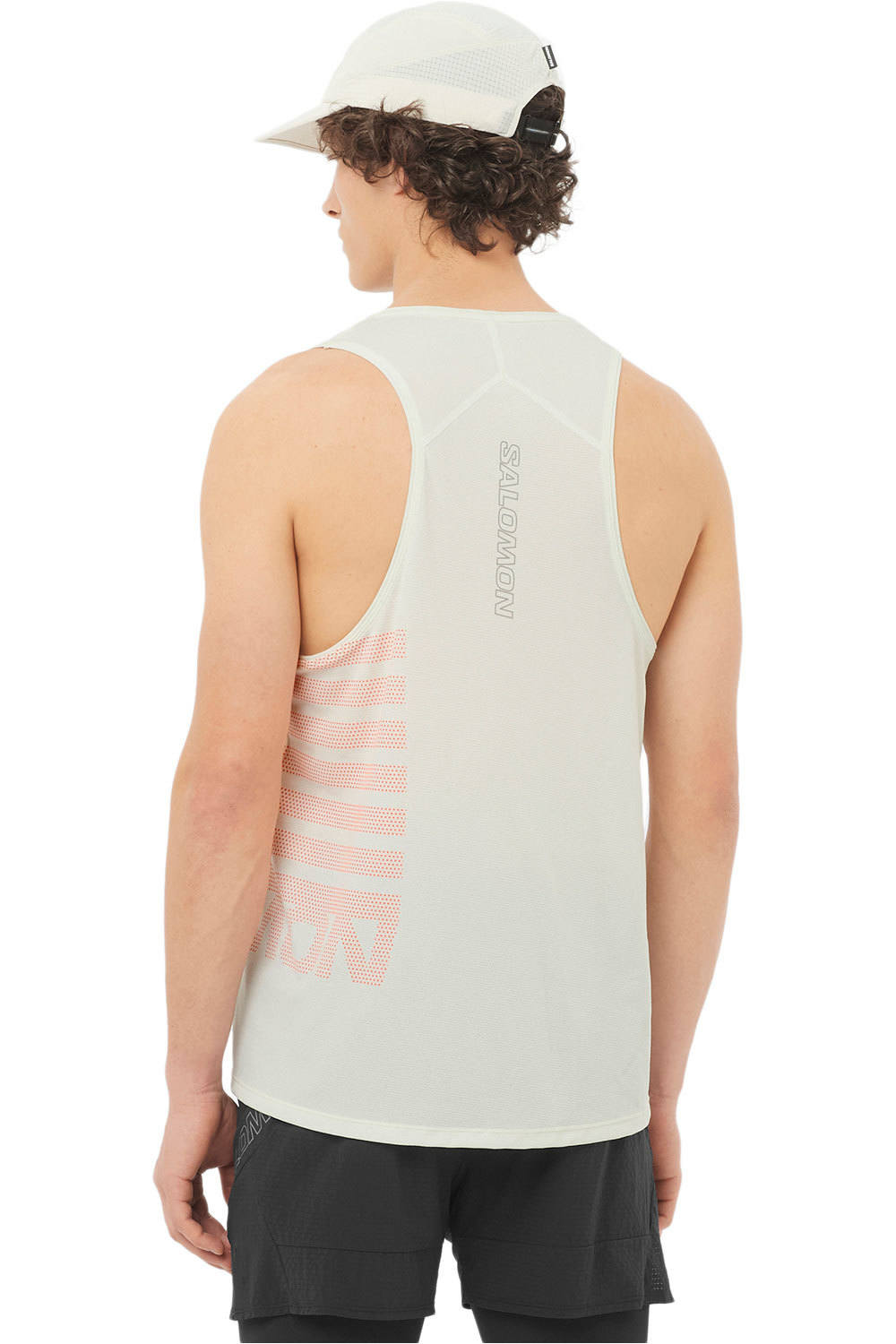 Salomon camiseta entrenamiento tirantes hombre SENSE AERO SINGLET GFX M vista trasera