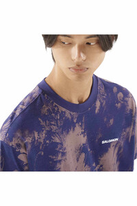 Salomon camiseta montaña manga corta hombre CANOPY AO PRINT TEE M vista detalle