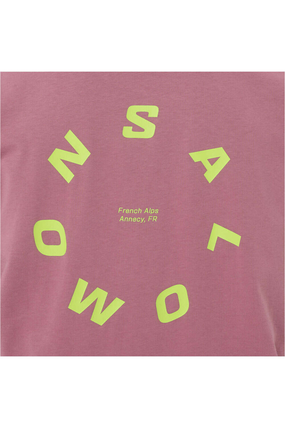 Salomon camiseta montaña manga corta hombre ROUND LOGO GRAPHIC vista detalle