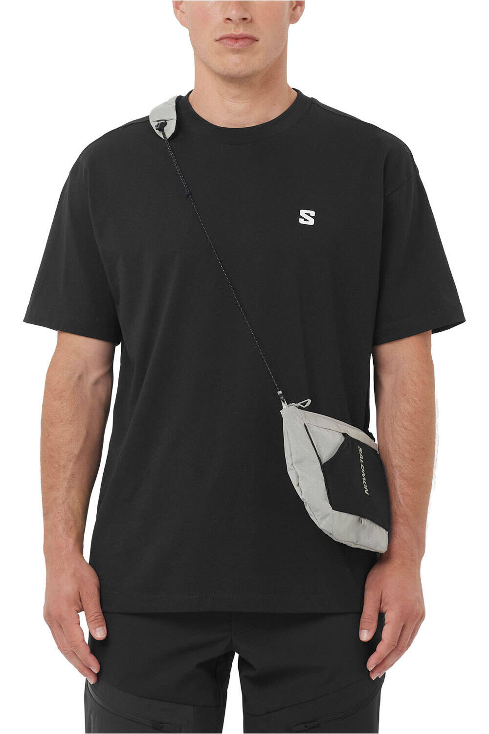 Salomon camiseta montaña manga corta hombre ROUND LOGO GRAPHIC vista frontal