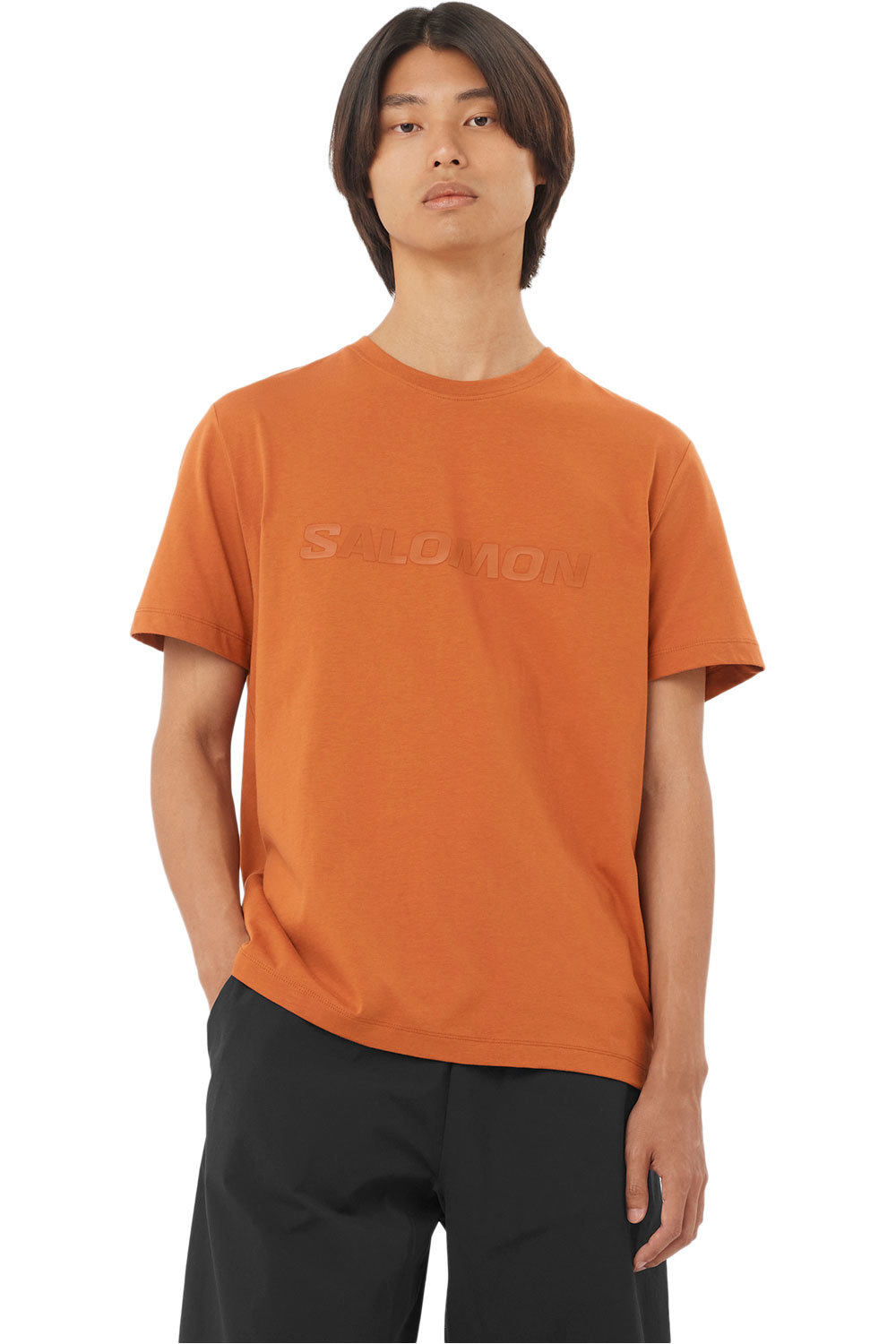 Salomon camiseta montaña manga corta hombre SALOMON BIG LOGO TEE M vista frontal