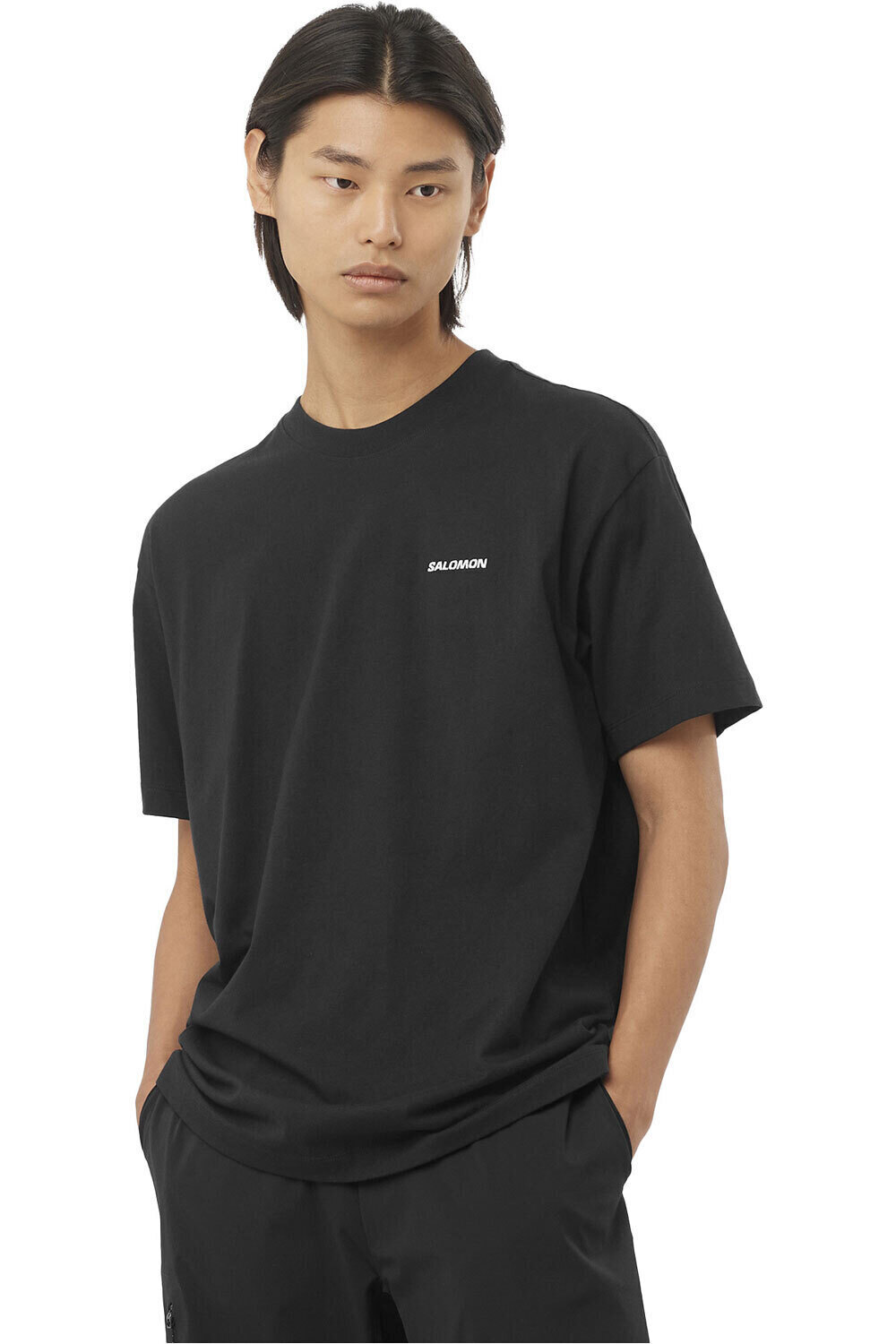 Salomon camiseta montaña manga corta hombre SALOMON LOGO RX TEE M vista frontal