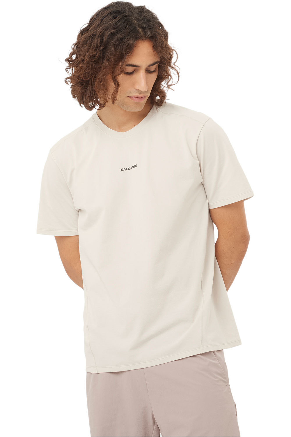 Salomon camiseta montaña manga corta hombre TRACKLINE SS TEE M vista frontal