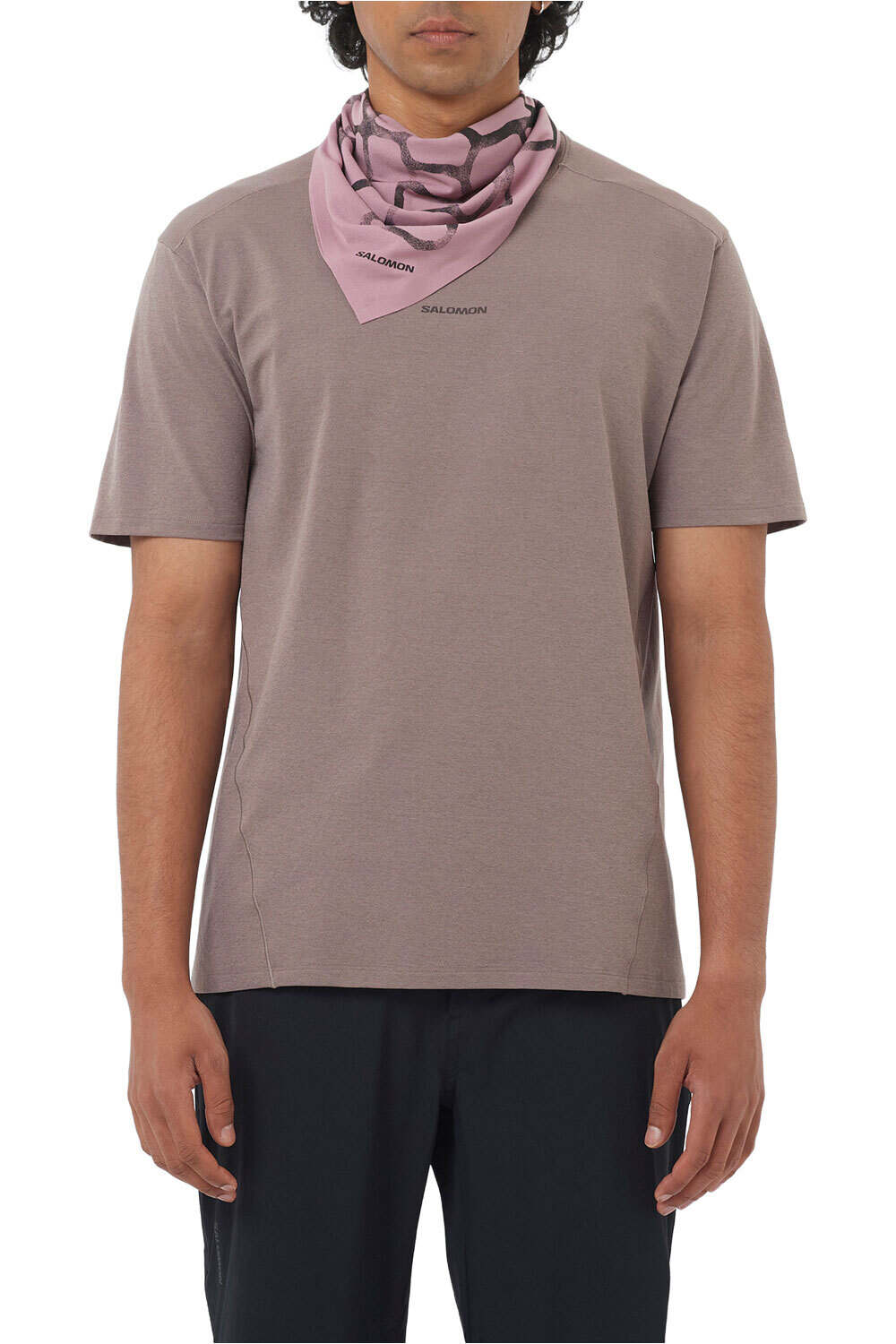 Salomon camiseta montaña manga corta hombre TRACKLINE SS TEE M vista frontal