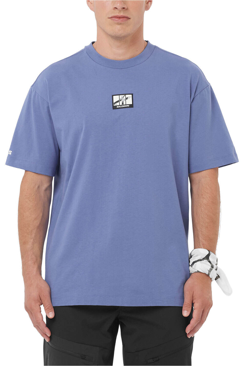 Salomon camiseta montaña manga corta hombre WILD RAYS LABEL SS TEE M vista frontal