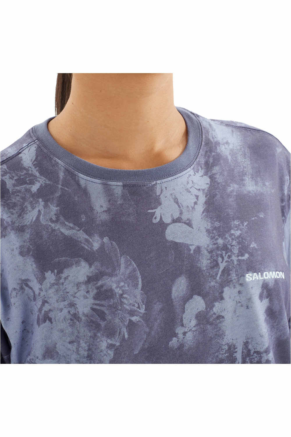Salomon camiseta montaña manga corta mujer CANOPY SHORT TEE W vista detalle