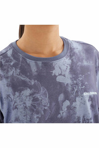 Salomon camiseta montaña manga corta mujer CANOPY SHORT TEE W vista detalle