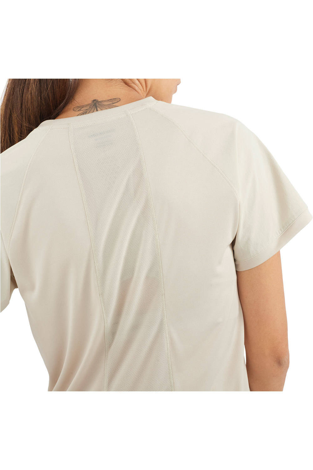 Salomon camiseta montaña manga corta mujer OUTLINE SS TEE W vista detalle