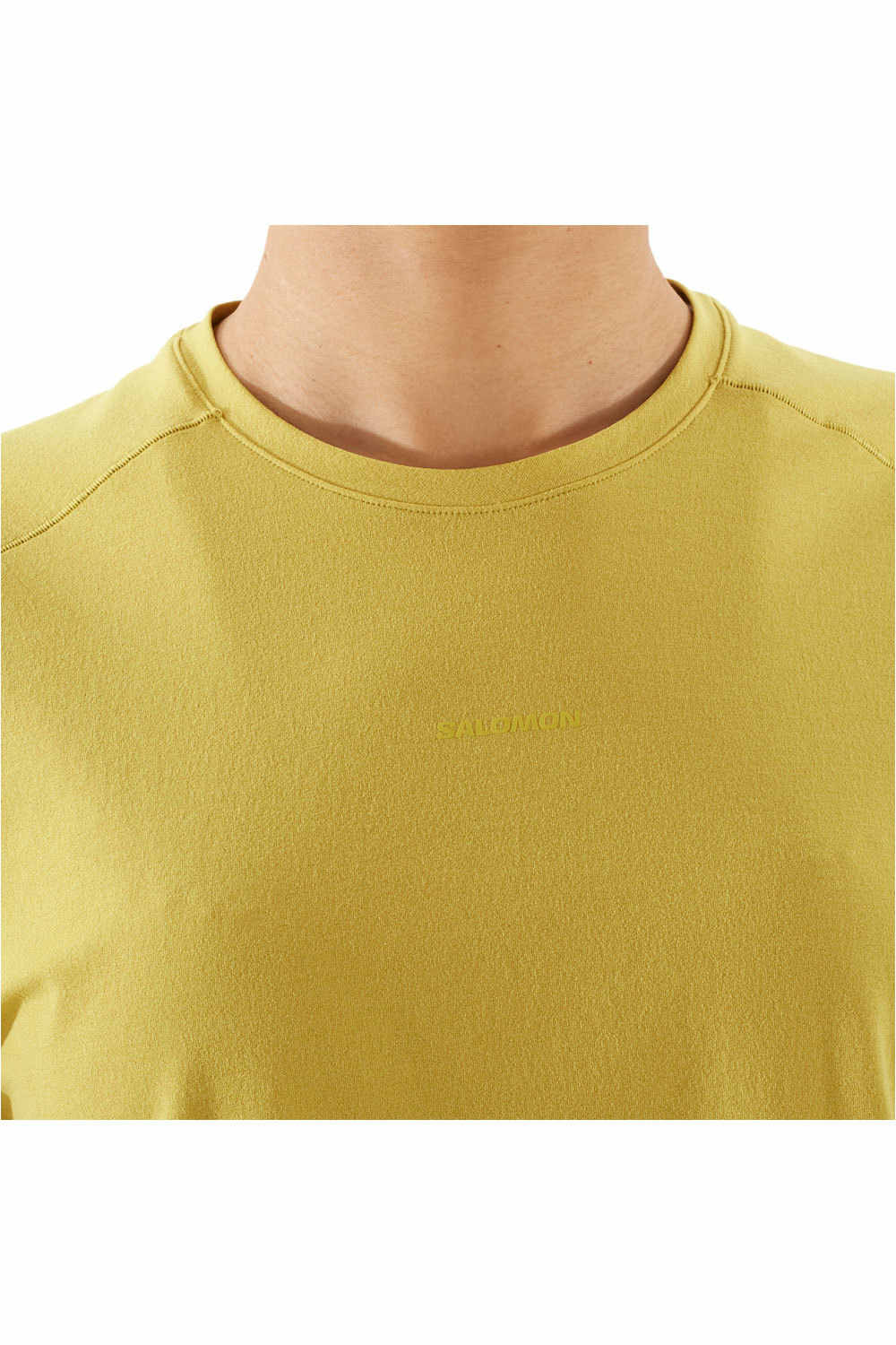 Salomon camiseta montaña manga corta mujer TRACKLINE SS TEE W vista detalle