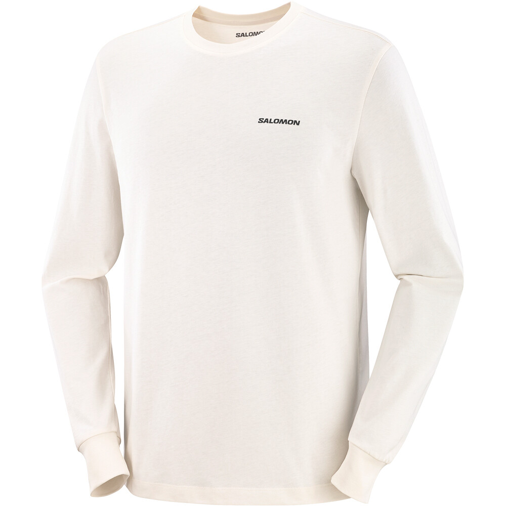Salomon camiseta montaña manga larga hombre CHEST LOGO LS TEE M 03