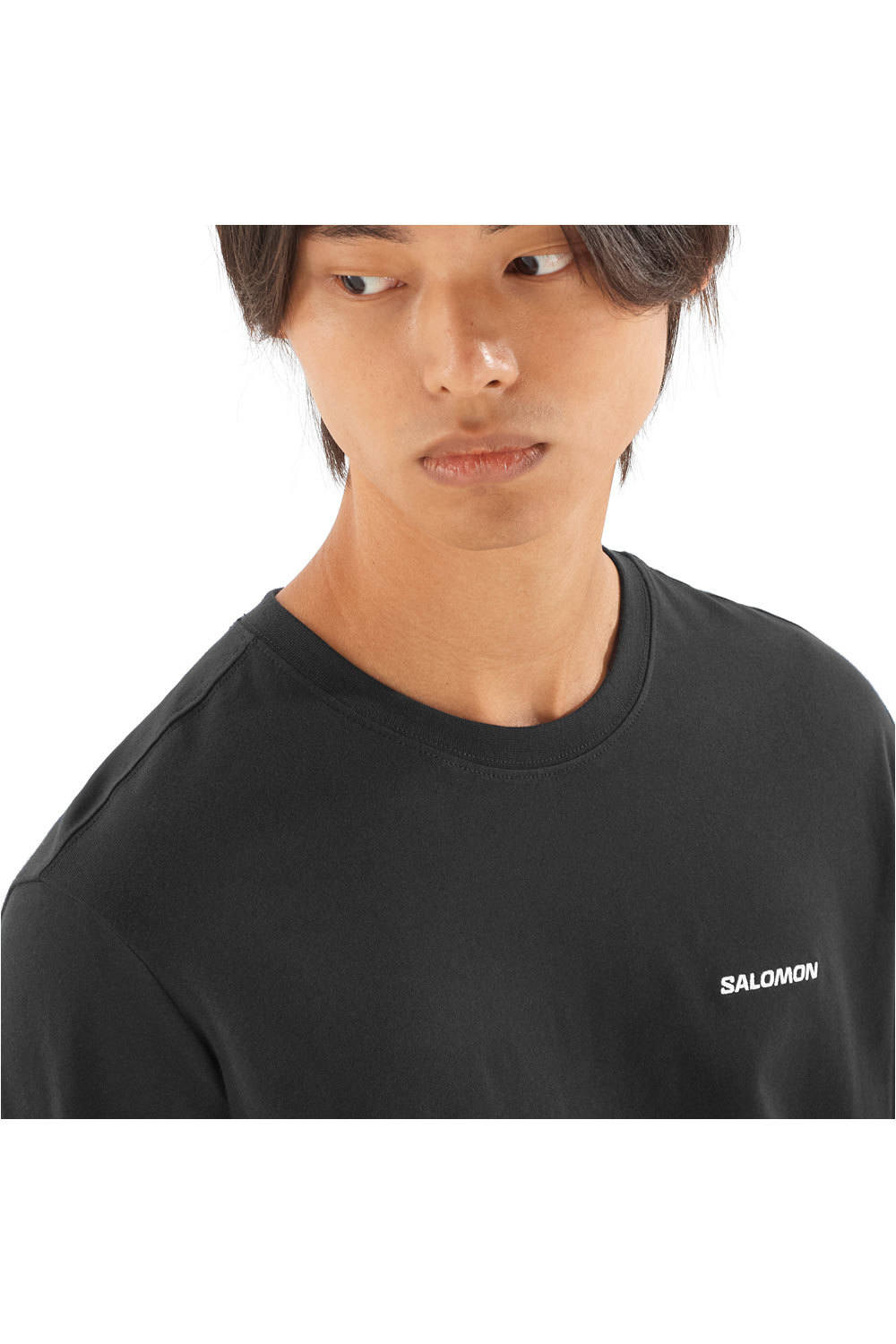 Salomon camiseta montaña manga larga hombre SALOMON LOGO LS TEE M 03