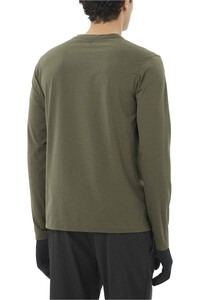 Salomon camiseta montaña manga larga hombre TRACKLINE LS TEE M vista trasera