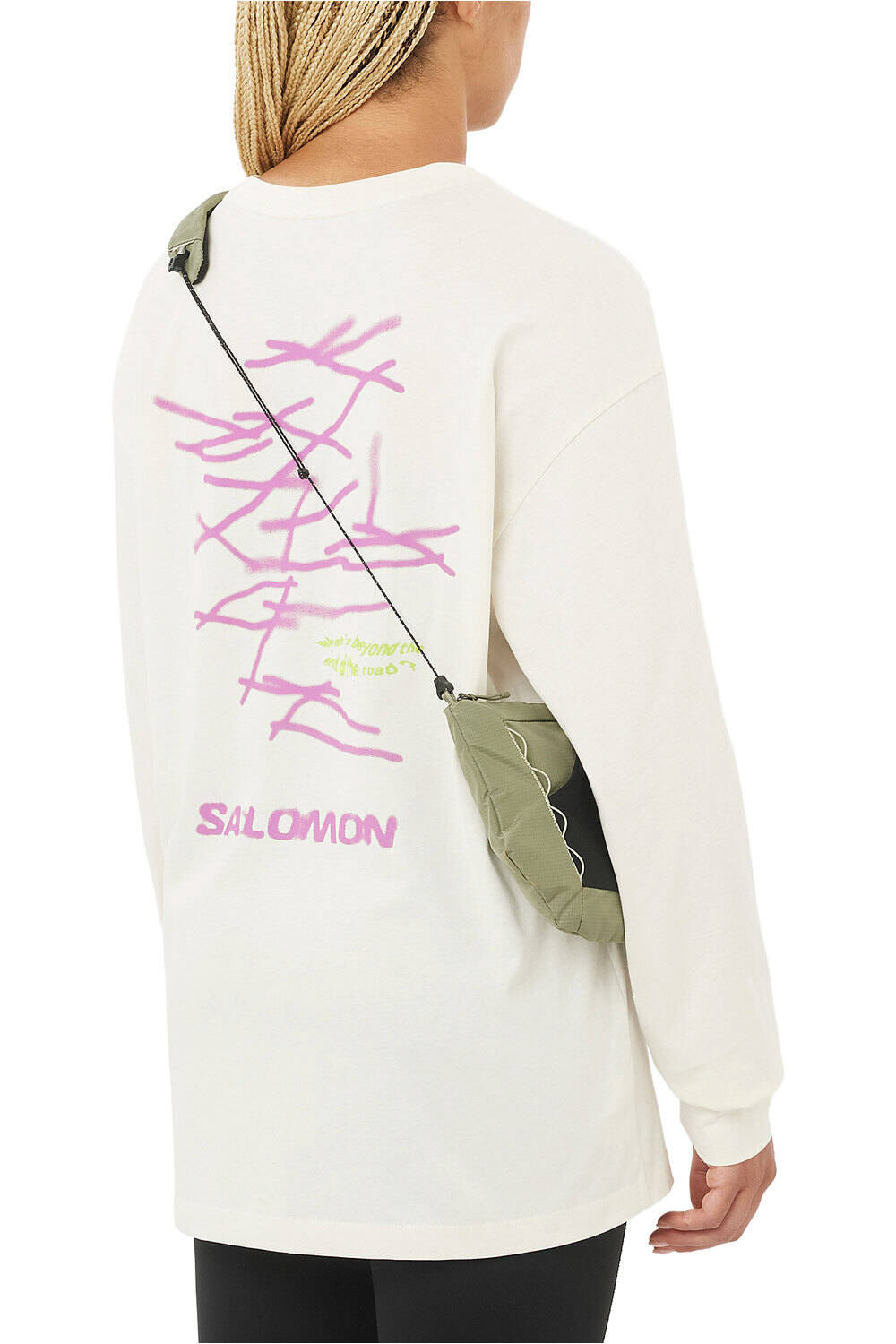 Salomon camiseta montaña manga larga hombre WILD RAYS LS TEE M vista trasera