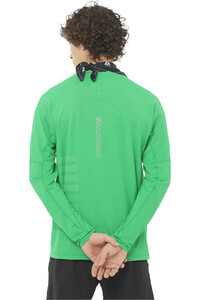 Salomon camiseta técnica manga larga hombre SENSE AERO LS TEE GFX M vista trasera