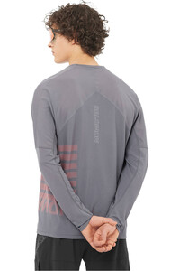 Salomon camiseta técnica manga larga hombre SENSE AERO LS TEE GFX M vista trasera